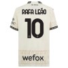 Maillot de Supporter AC Milan Rafael Leao 10 Quatrième 2023-24 Blanche Pour Enfant